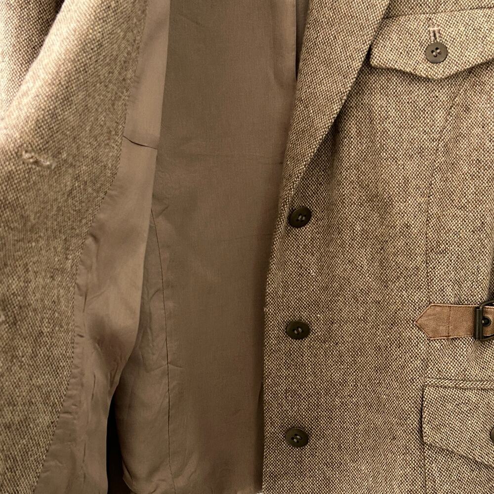 Brown Tweed Equestrian RL Style Jacket by Together Women's Size 10 Vintage - Picture 9 of 10